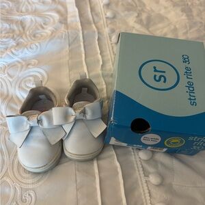 Stride Rite Kids' White Bow Shoes